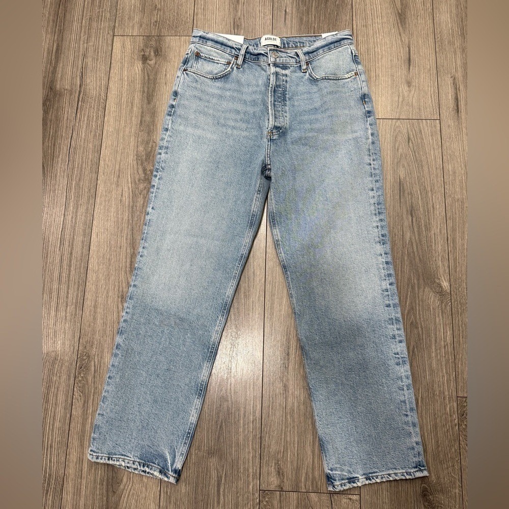 Agolde 90'S PINCH WAIST CROP in ripple NWT Sz 29